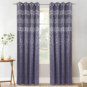 ELEGANT SEQUENCE  EMBROIDED EYELET CURTAIN FOR LIVING ROOM & BEDROOM