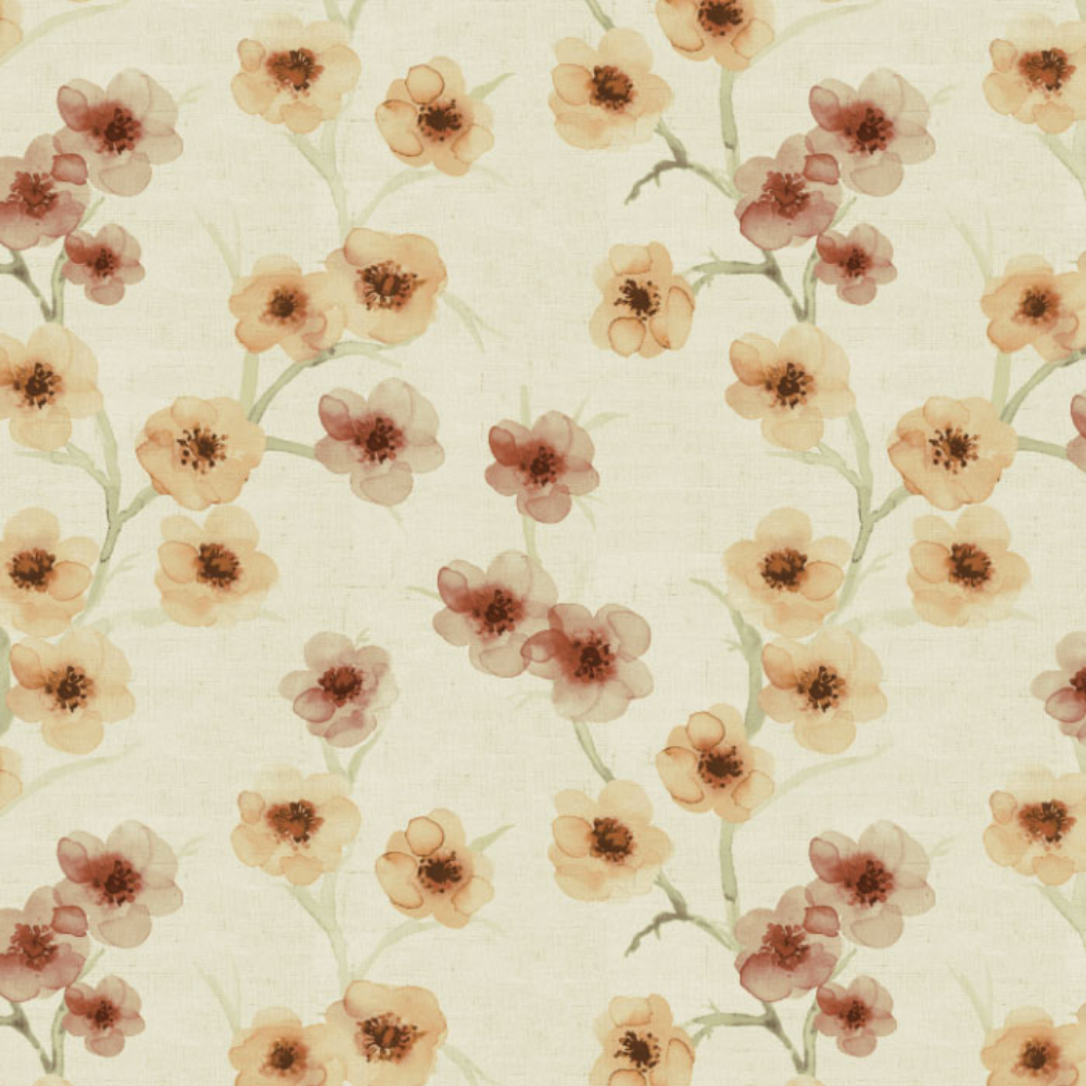 BARBADOS POLYESTER PRINT FLOWER MAIN CURTAIN FABRICS