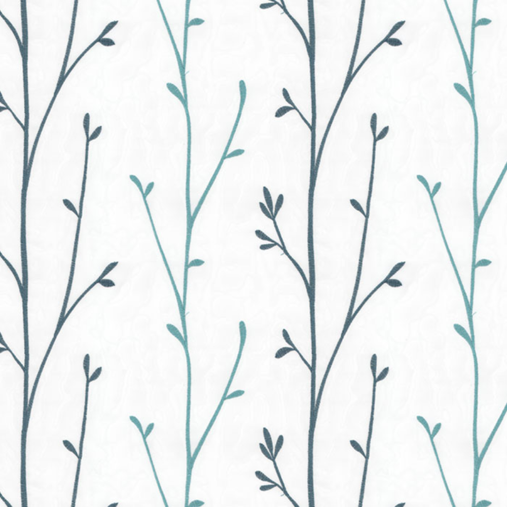 EMBROIDERY MAJESTIC TREE POLYESTER  SHEER CURTAIN  FABRICS A