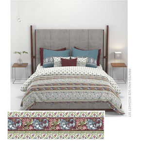 CARNIVAL GOLDBAGH MAROON  KING SIZE BED SHEET