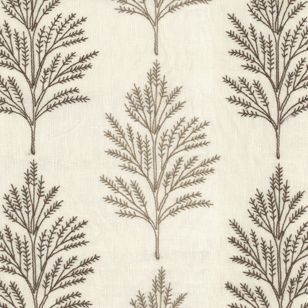 LUCY EMBROIDERY  TREE SHEER CURTAIN FABRICS