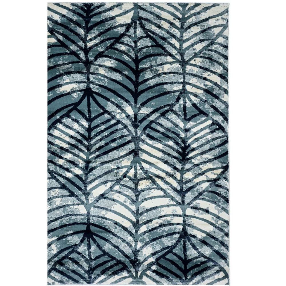 CALYPSO CARPET GEOMETRIC WAVES DARK BLUE  L