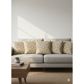 classic geometric diamond pattern cushion cover 40CMX40CM Set of 5