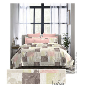 INDULGENCE LEAFAGE KING SIZE BED SHEET SET