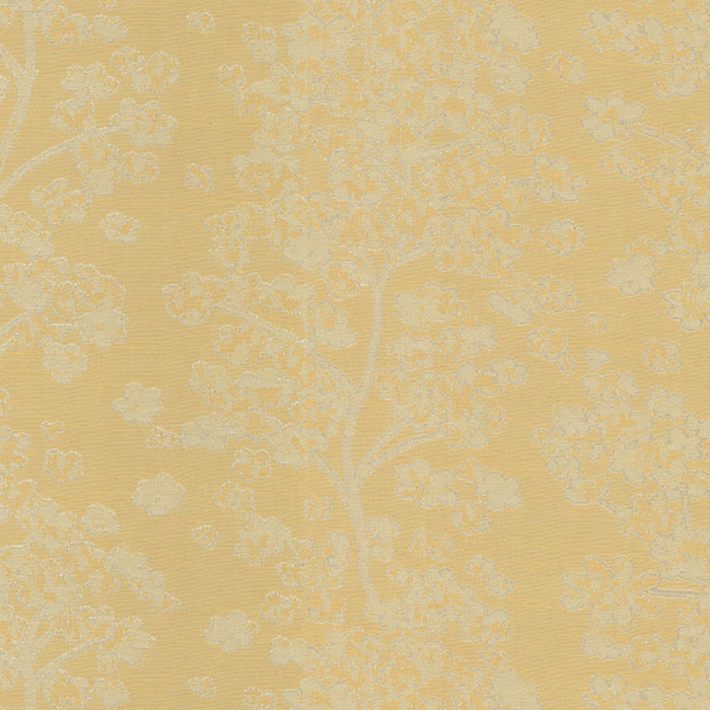 GLOSTER JACQUARD POLYESTER MAIN CURTAIN  LEAF BROWN FABRIC