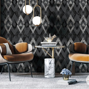 NOBLE GEOMETRIC SILVER HOME DECOR WALL COVER WALLPAPER