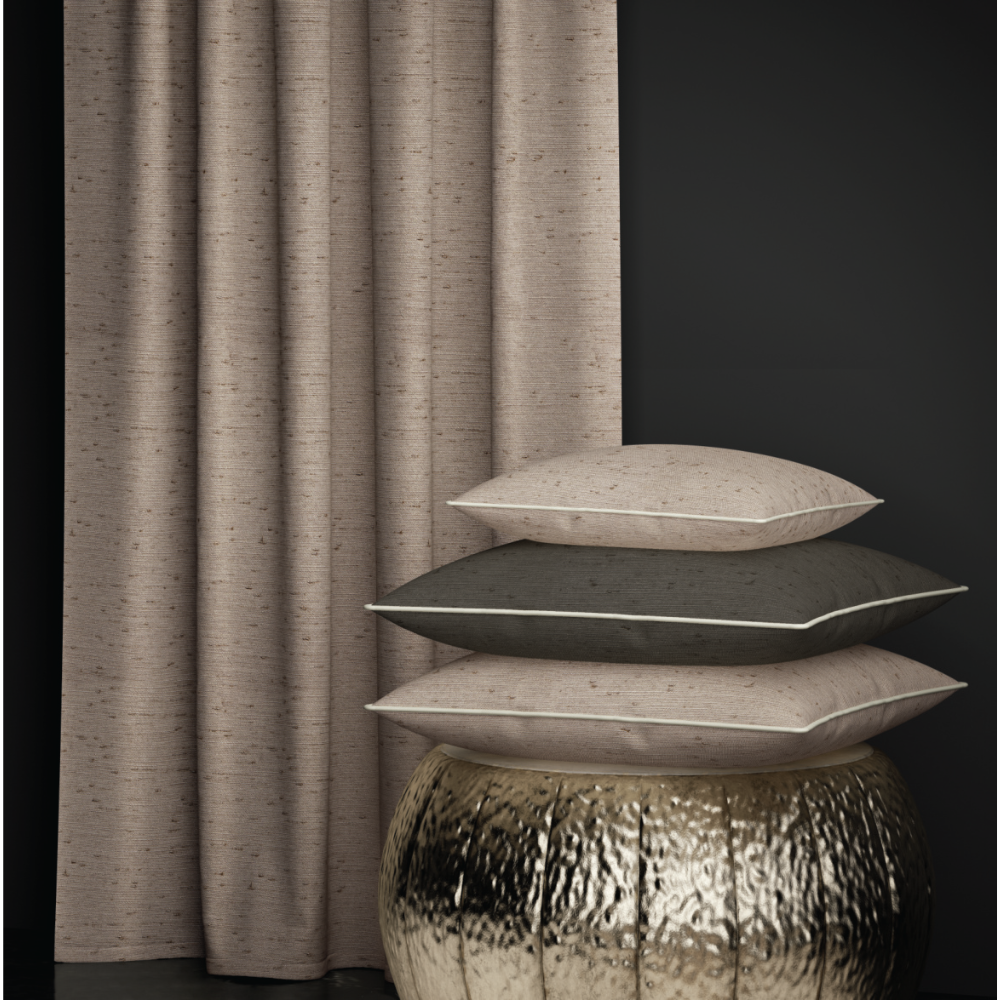 SILICA POLYESTER TEXTURE  CURTAIN FABRICS