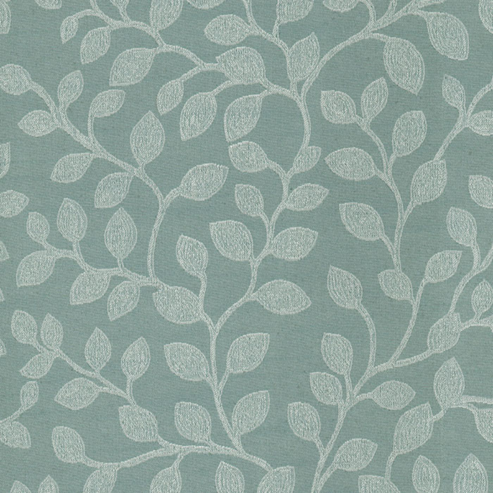 HILTON JACQUARD LEAF MAIN CURTAIN  FABRIC