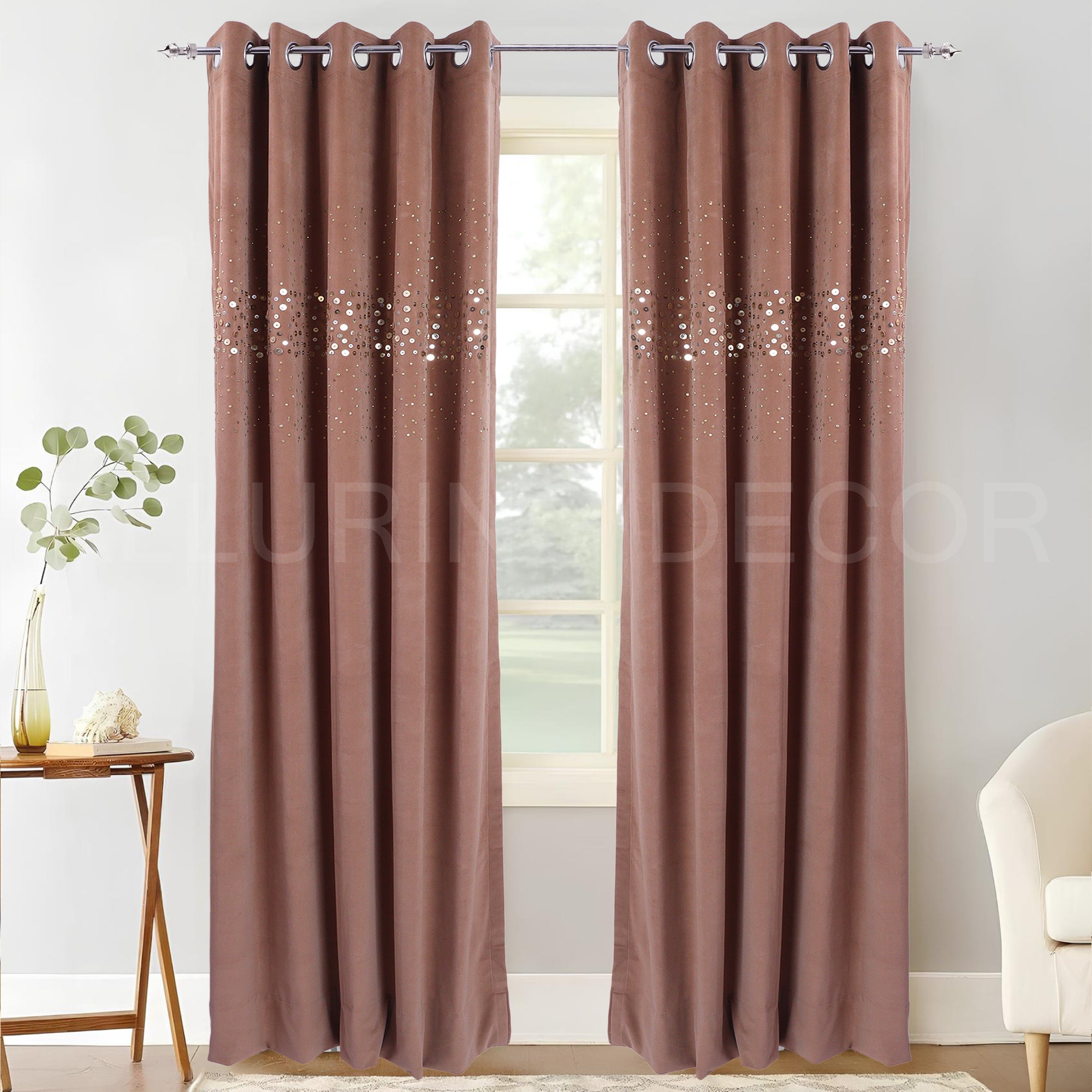 SEQUENCE VELVET CURTAIN FOR LIVING ROOM AND BEDROOM