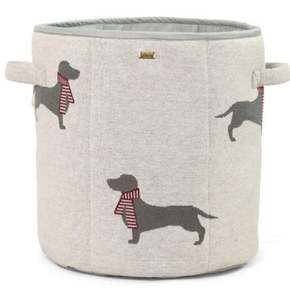 Dachshund Large Kids Basket GRAY