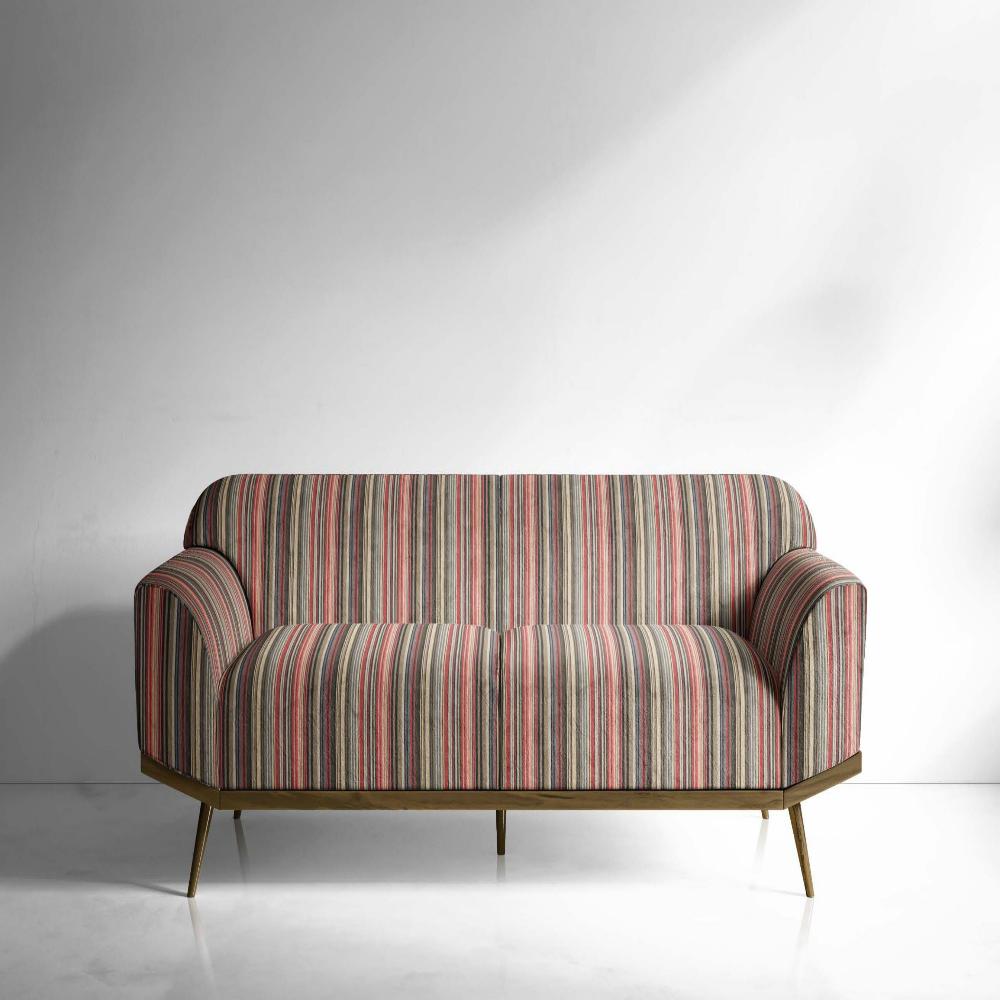 VELVET STRIPES POLYESTER UPHOLSTERY MULTICOLR  VT II -208
