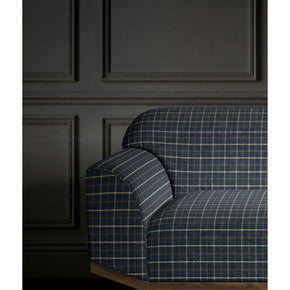 Mulberry DARK BLUE CHECKS Sofa Febric