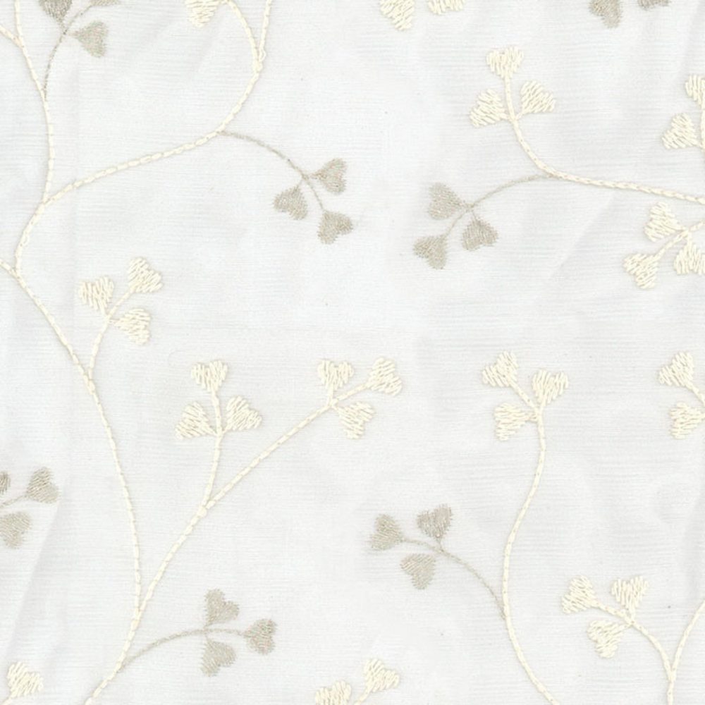 ELEGANT 32516 Embroidery Sheer  Curtain Fabric