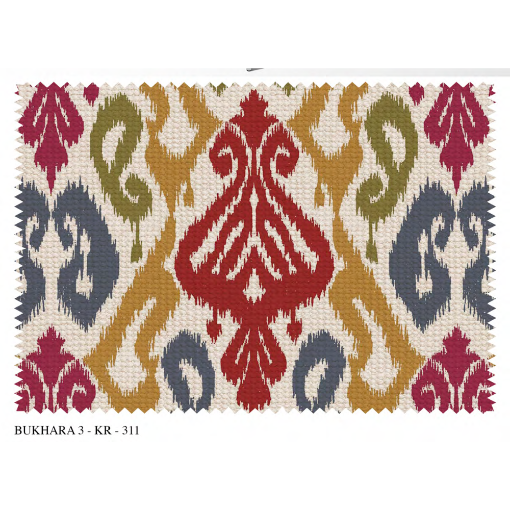 BUKHARA III – KRYPTON  SR NO: KR_311 Premium Upholstery Fabric (Polyester–Linen–Jute Blend)