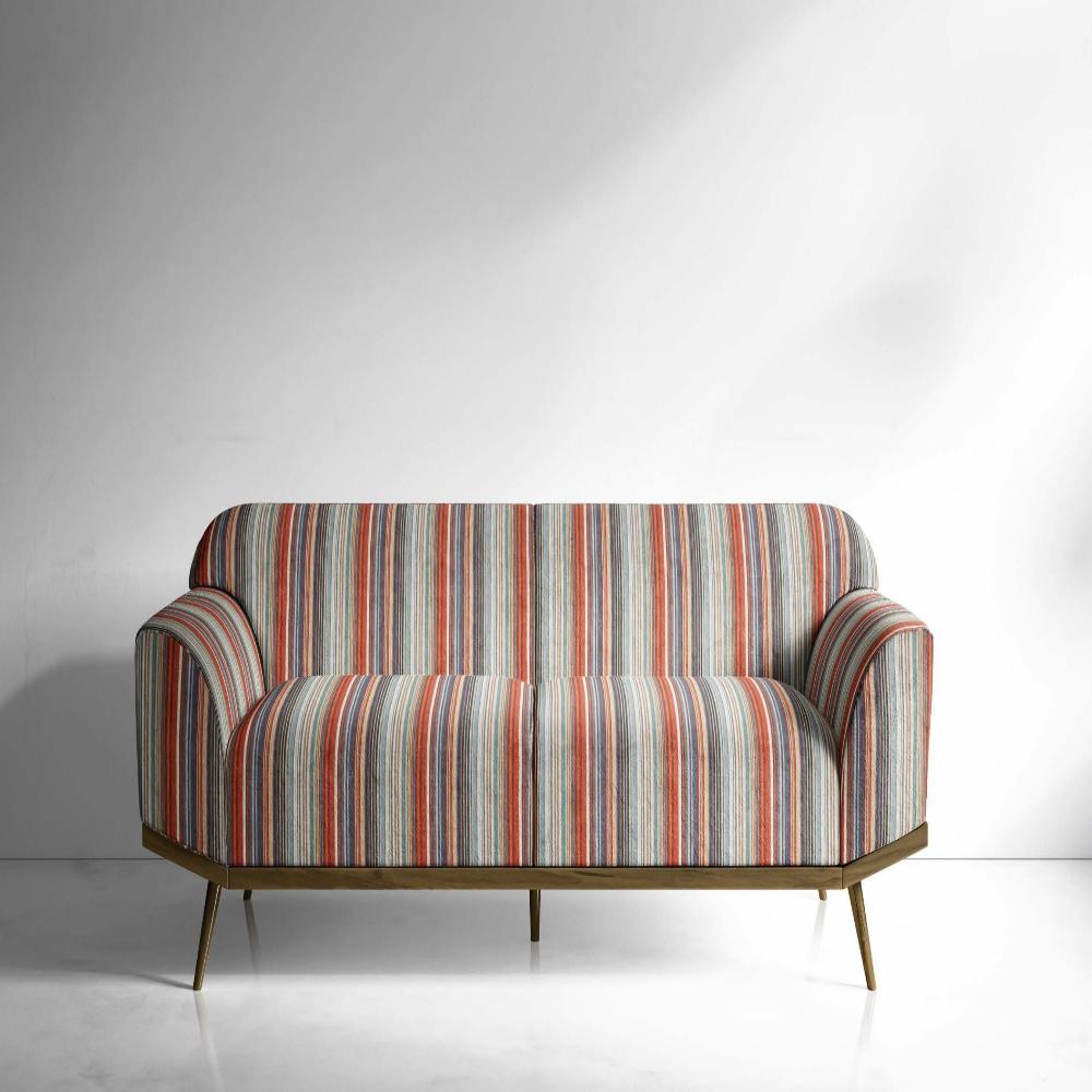 VELVET STRIPES  POLYESTER UPHOLSTERY GRAY SILVER  VT II - 210