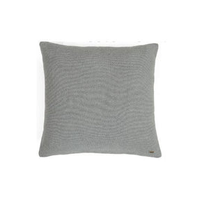 Transfer Knit - Euro Sham Cushion Cover Light Grey Melange