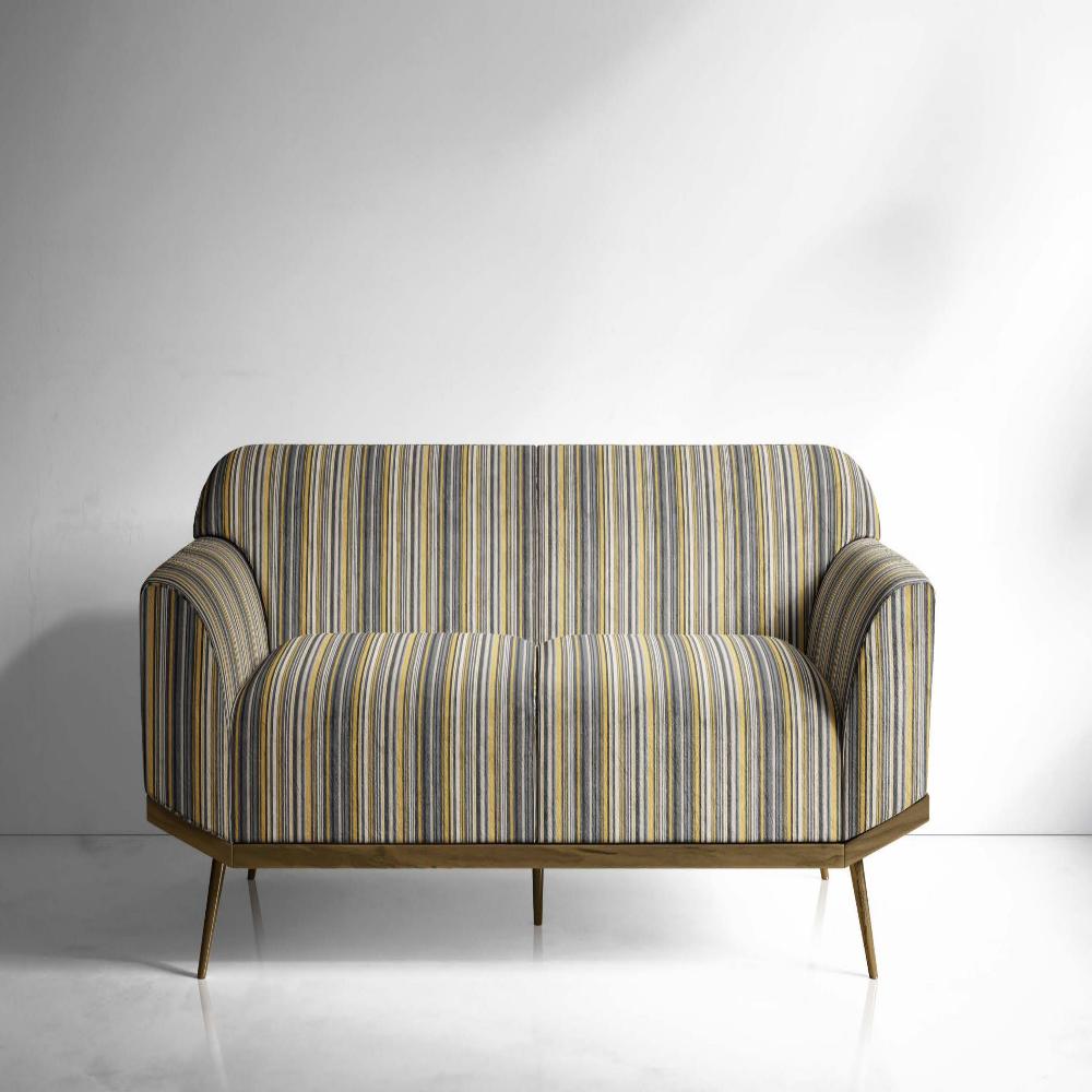 VELVET STRIPES POLYESTER UPHOLSTERY BLACK VT II - 214