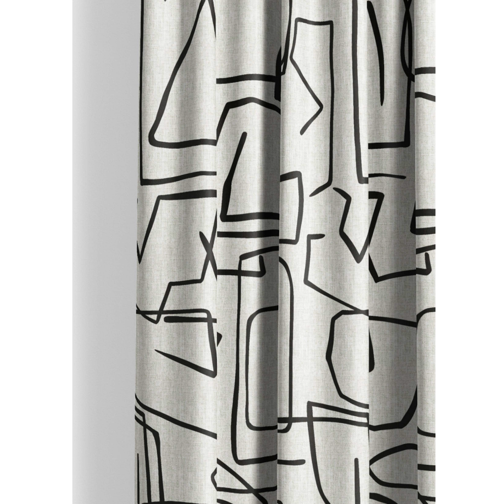 Modern Black Collection – SR No: 935 – Premium Curtain Fabric | Elegant Linen Blend for Drapery & Interiors