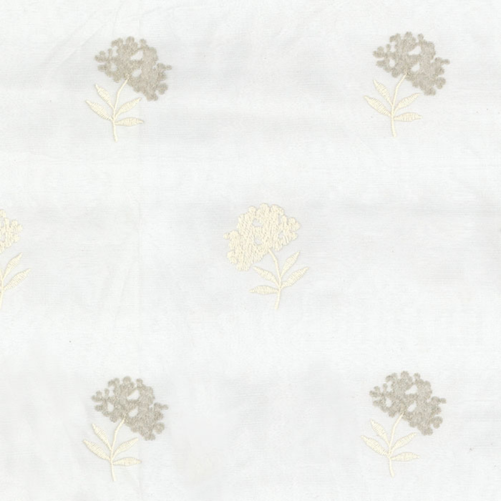 ELEGANT 32517 Embroidery Sheer  Curtain Fabric