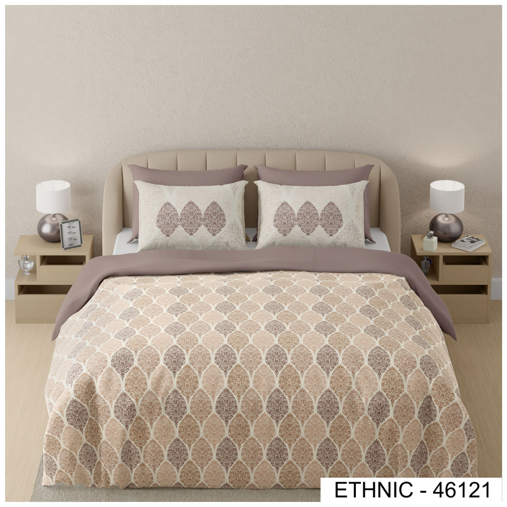 ETHNIC 46121  DIGITAL PRINT COTTON SUPER KING SIZE  BEDSHEET
