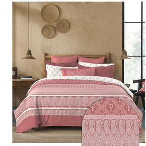 SANSKRITI BANARSI BRICK KING SIZE BED SHEET