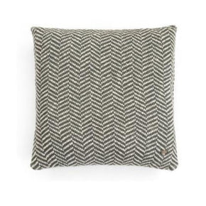 Herringbone - Cushion Cover Honeydew Natural 45cm X 45cm (18" x 18")