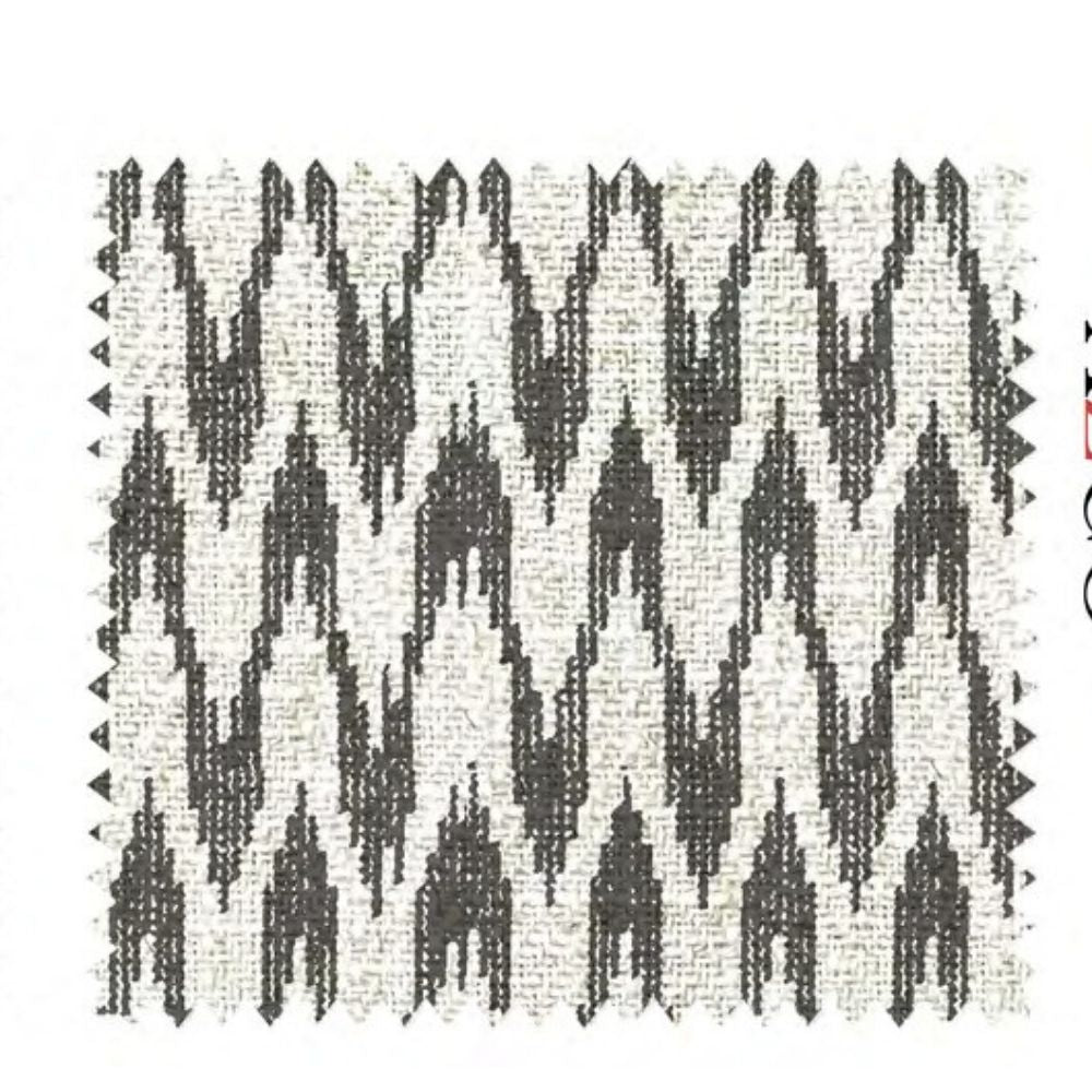 PATTERN CANDY POLYESTER LINEN UPHOLSTERY GRAY WAVES FABRIC CA 155
