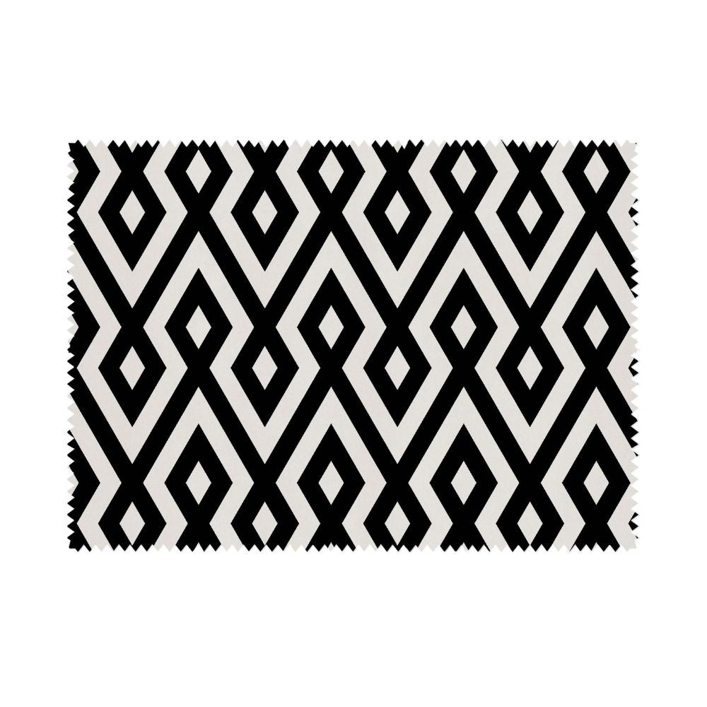CARBON VELVET UPHOLSTERY  POLYESTER GEOMETRIC BLACK FABRICS VT 08