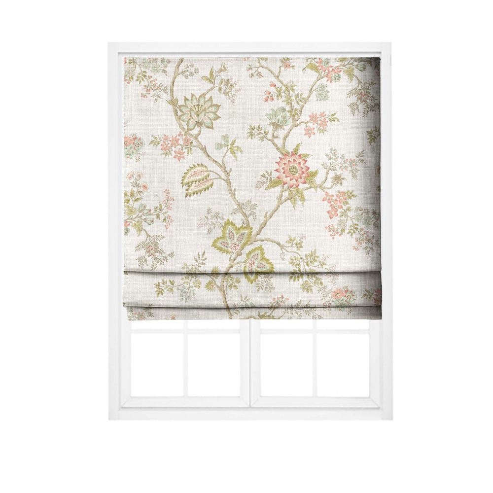 MODERN COUNTRY BLINDS FABRICS  PRINT FLOWERING POLYESTER LINEN