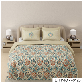ETHNIC 46123  DIGITAL PRINT COTTON SUPER KING SIZE  BEDSHEET
