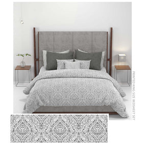 CARNIVAL GOLD SYAHI CHARCOAL KING SIZE BED SHEET