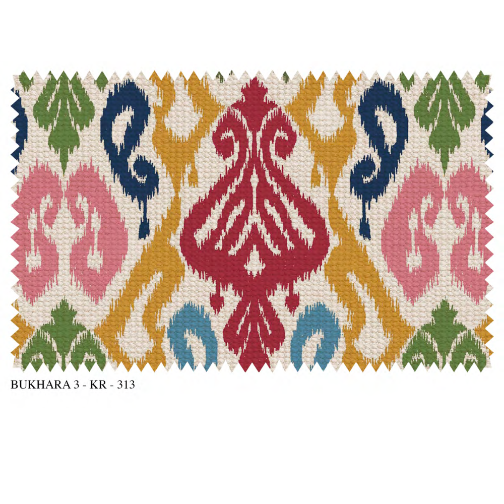 BUKHARA III – KRYPTON  SR NO: KR_313 Premium CUSHION COVER Fabric (Polyester–Linen–Jute Blend)