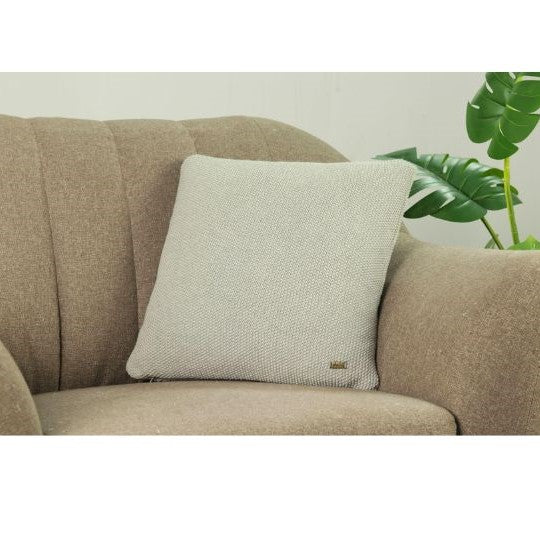 Mini Moss Knit- Cushion cover Vanilla Grey Melange