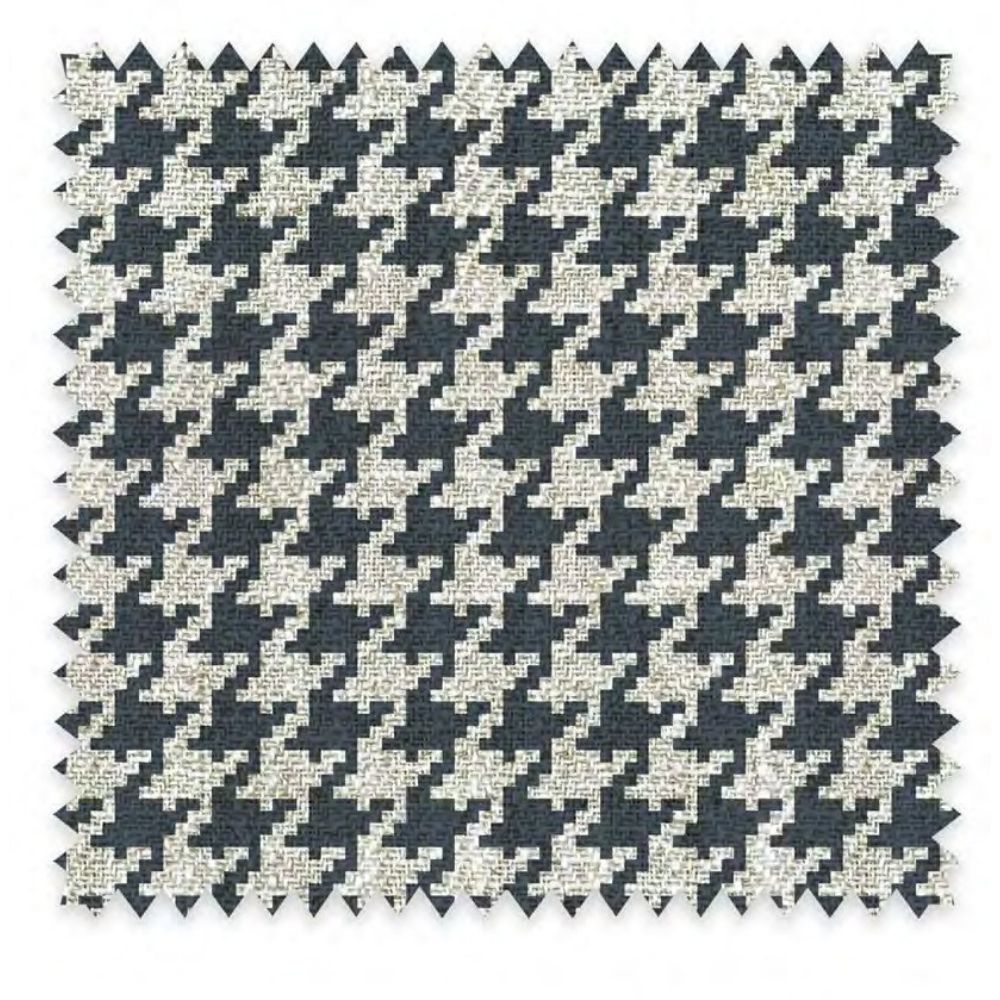 THE WHITE  UPHOLSTERY MINI  GEOMETRIC POLYESTER LINEN CO FABRIC