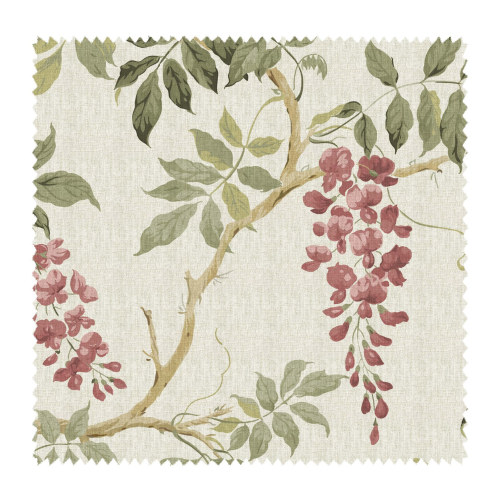 ENGLISH VILLA RED FLOWERING PRINTED SOFA FABRICS