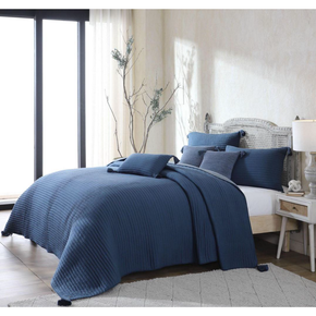 Waseme King Size Bed Cover & 2 Pillow Covers With 3 Cushion Covers (Set Of 6)