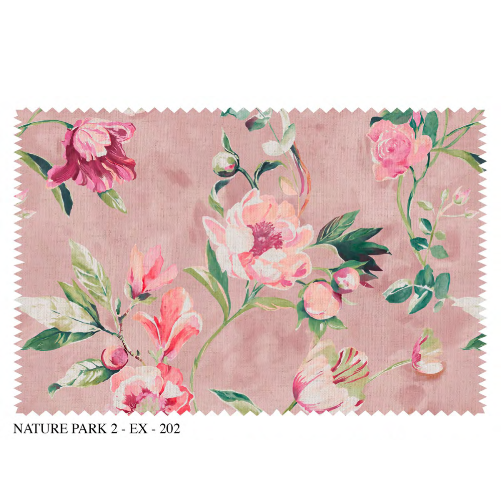 Nature Park-II EX-202 Elegant Drape – Excel Quality Blinds Fabric Linen