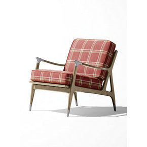 INDIAN SUMMER WHITE & RED CHECKS  SOFA FABRICS