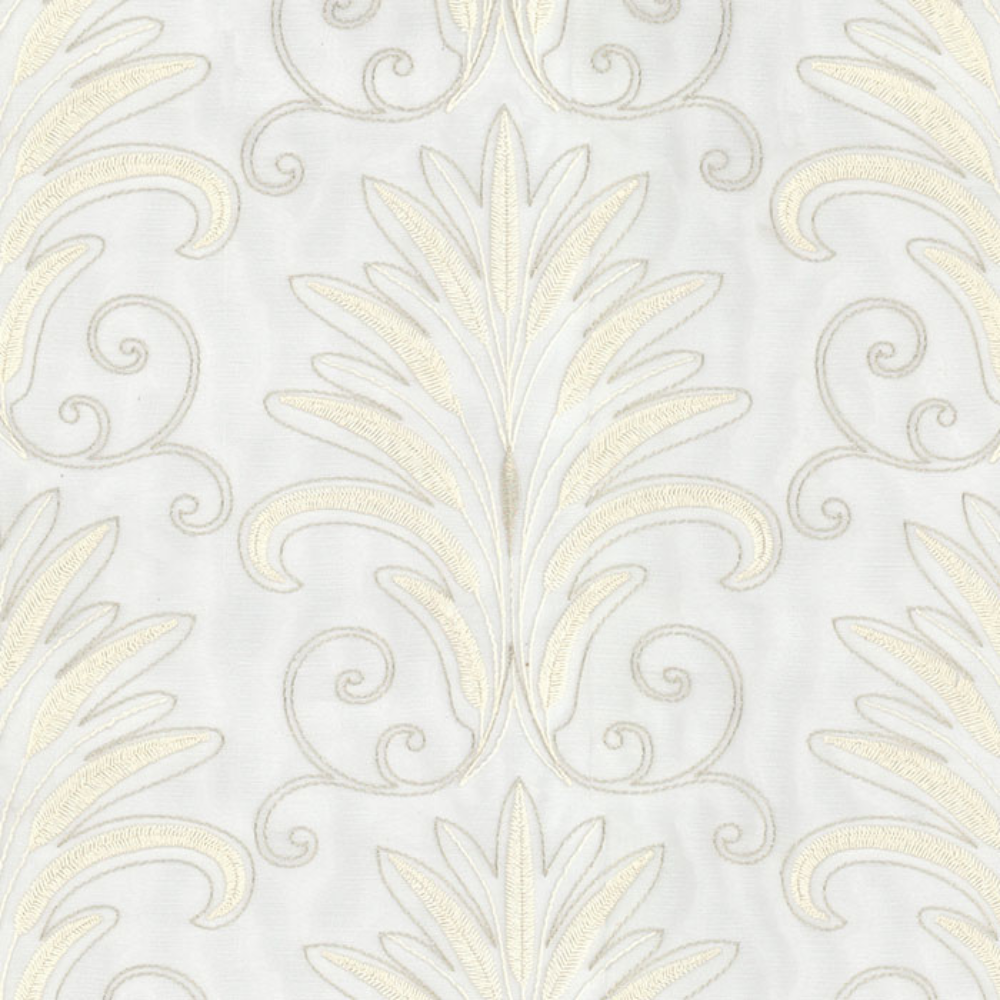 ELEGANT 32525 Embroidery Sheer  Curtain Fabric