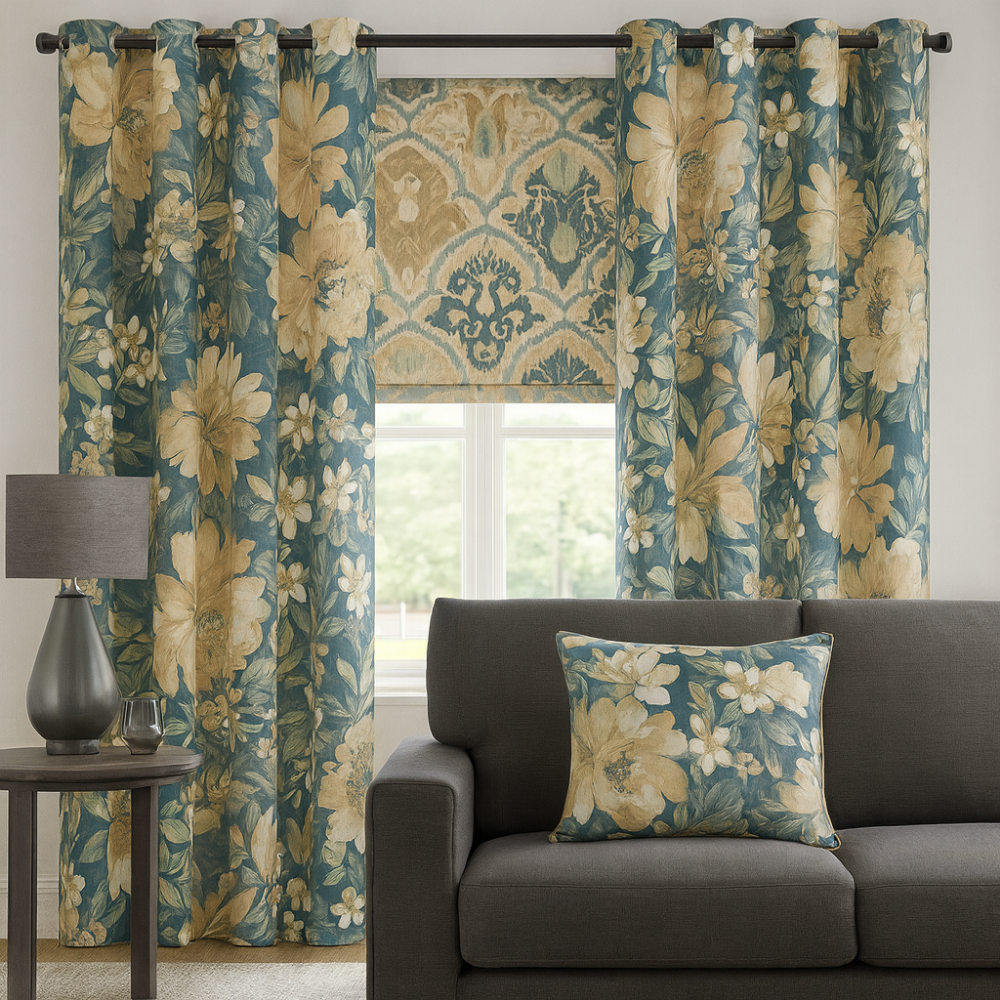 Carlo 50014  Velvet Fabric – Premium Polyester Prints Curtain FABRIC