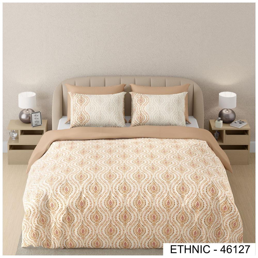 ETHNIC 46127 DIGITAL PRINT COTTON SUPER KING SIZE  BEDSHEET