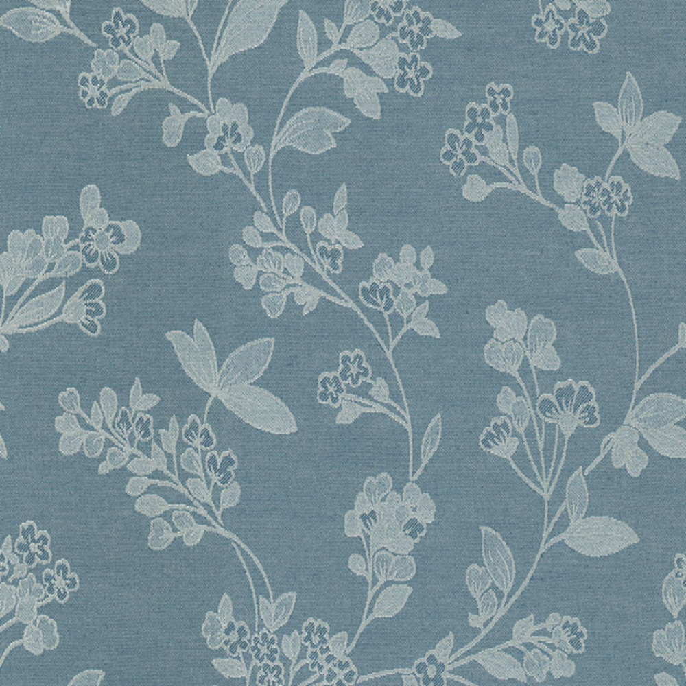 HILTON JACQUARD SMALL FLOWER MAIN CURTAIN FABRIC