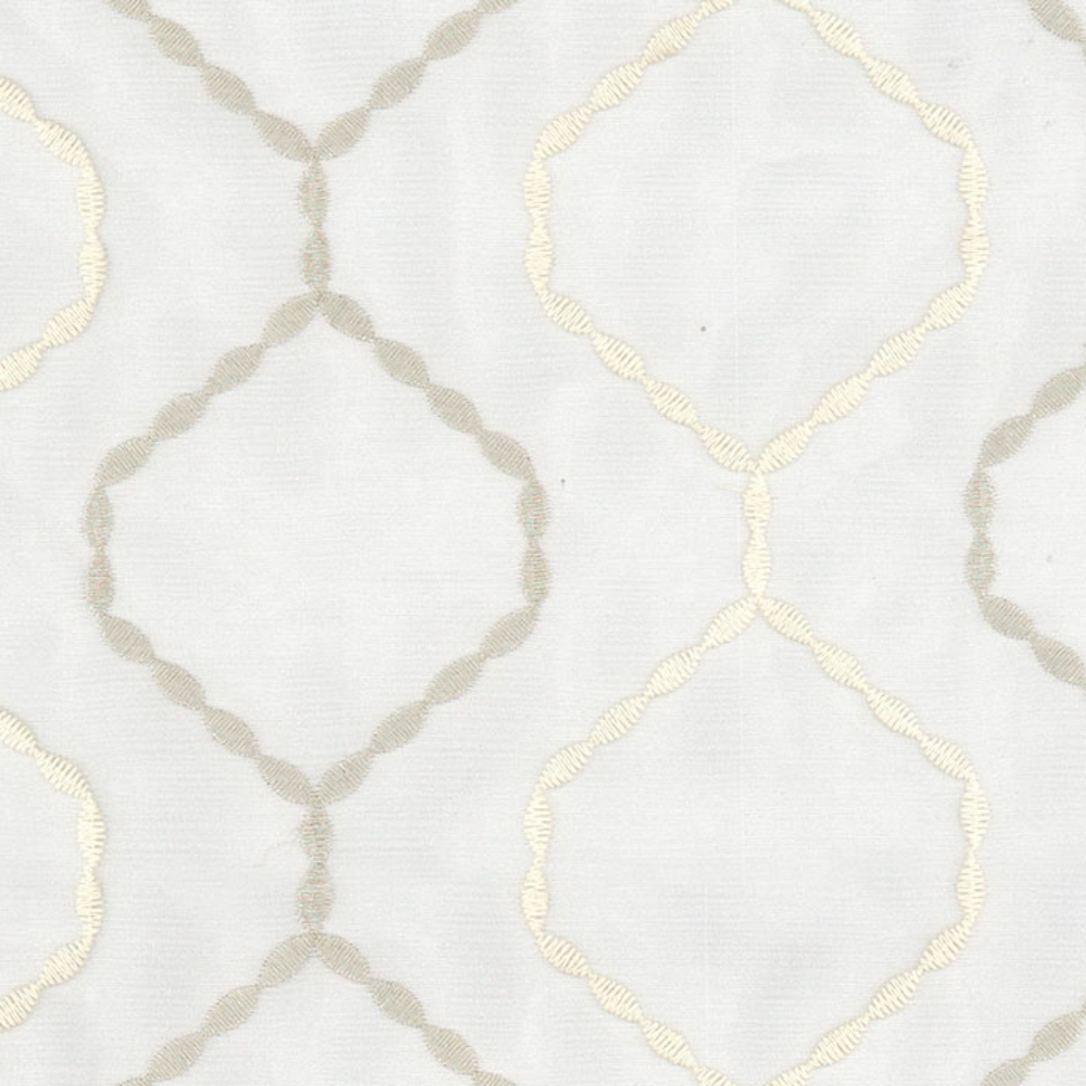 ELEGANT 32528 Embroidery Sheer  Curtain Fabric