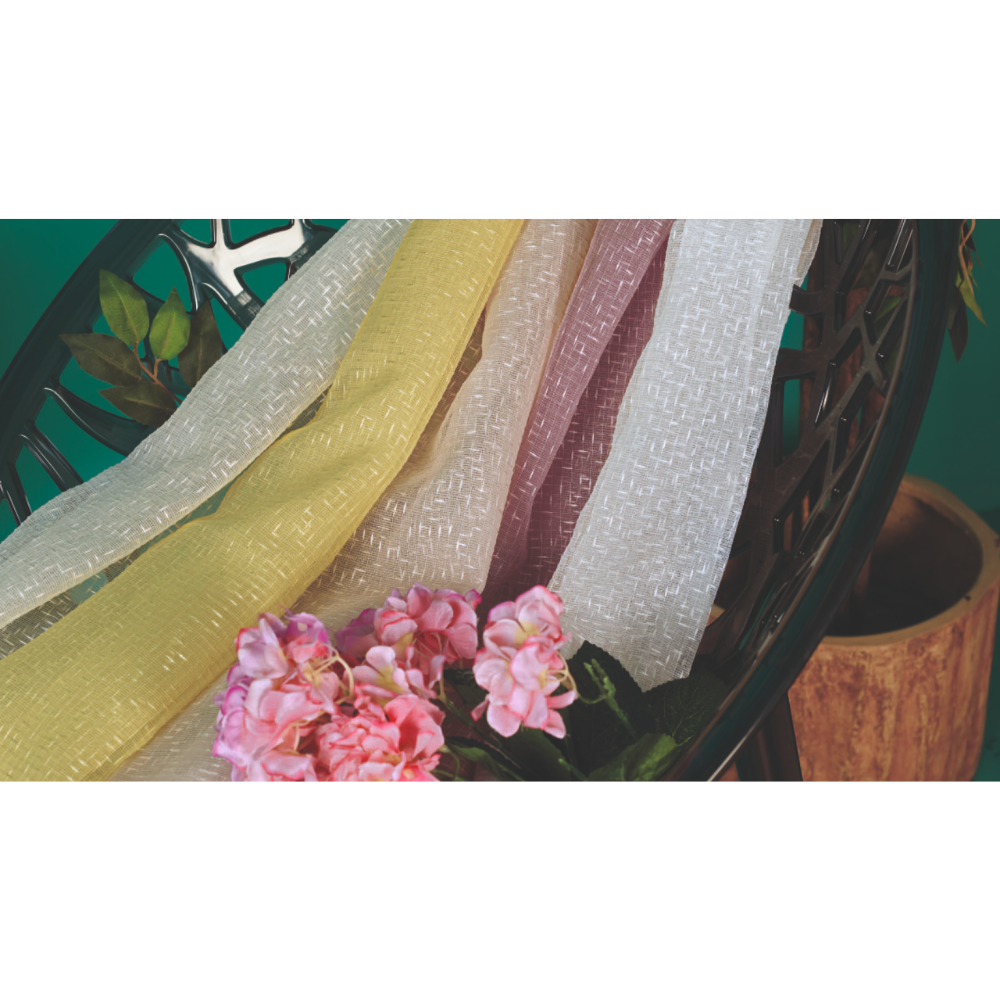 VIENNA LINES POLYESTER SHEER CURTAIN FABRICS