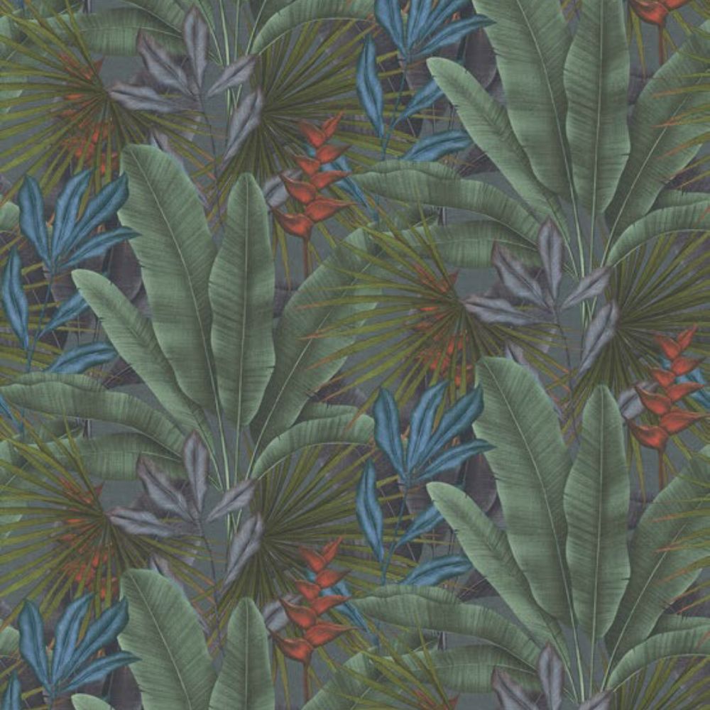 STORY OF LIFE GREEN RED MULTI LEAF  HOME DECOR WALL COVER  WALLPAPERS