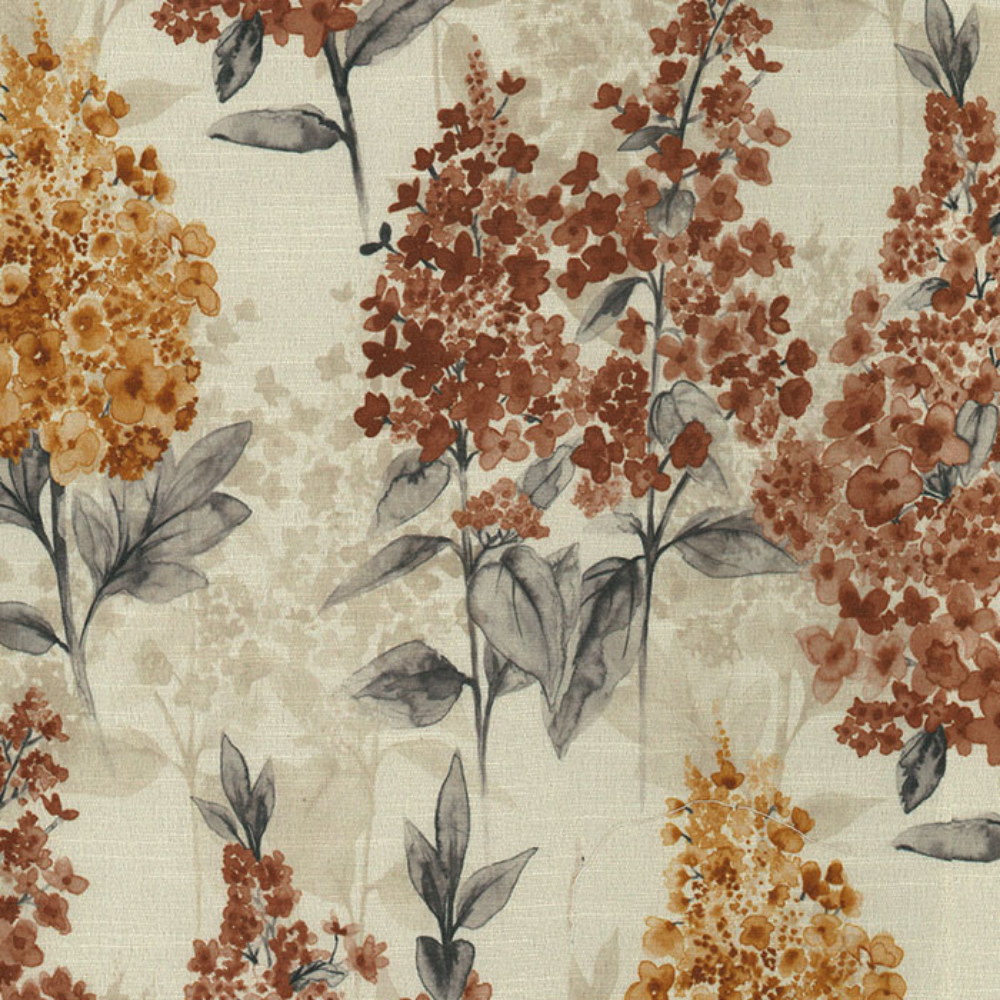 ICON POLYESTER FLOWER PRINT MAIN CURTAIN FABRIC