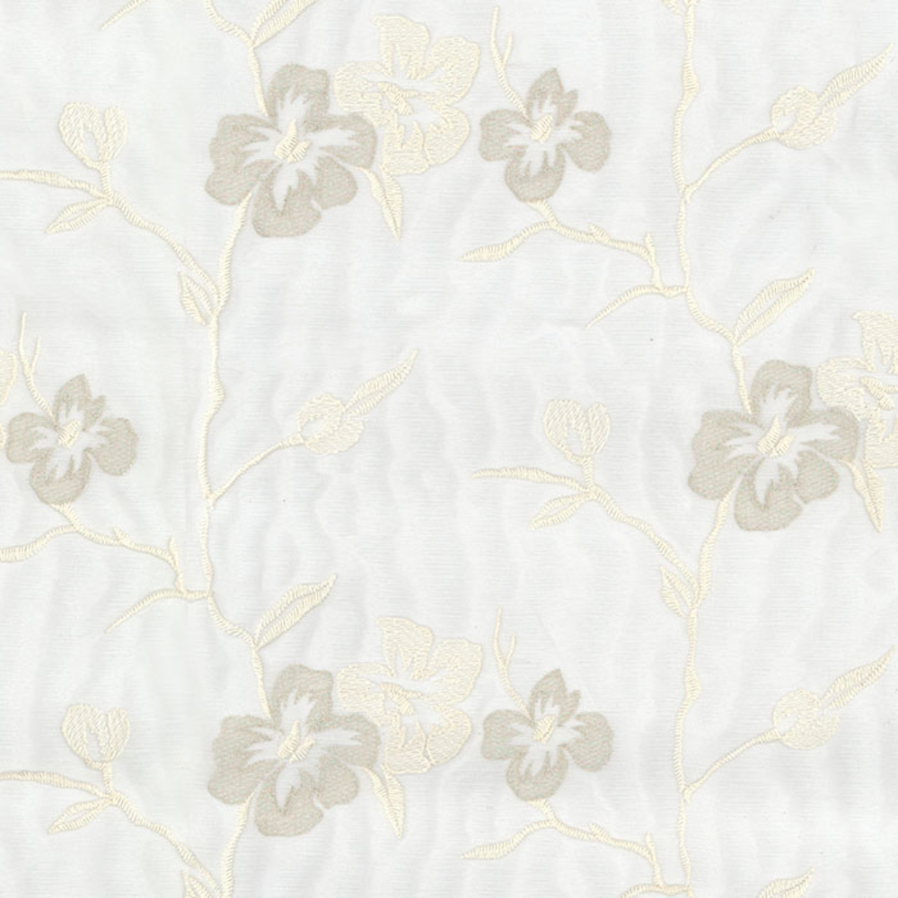 ELEGANT 32523 Embroidery Sheer  Curtain Fabric