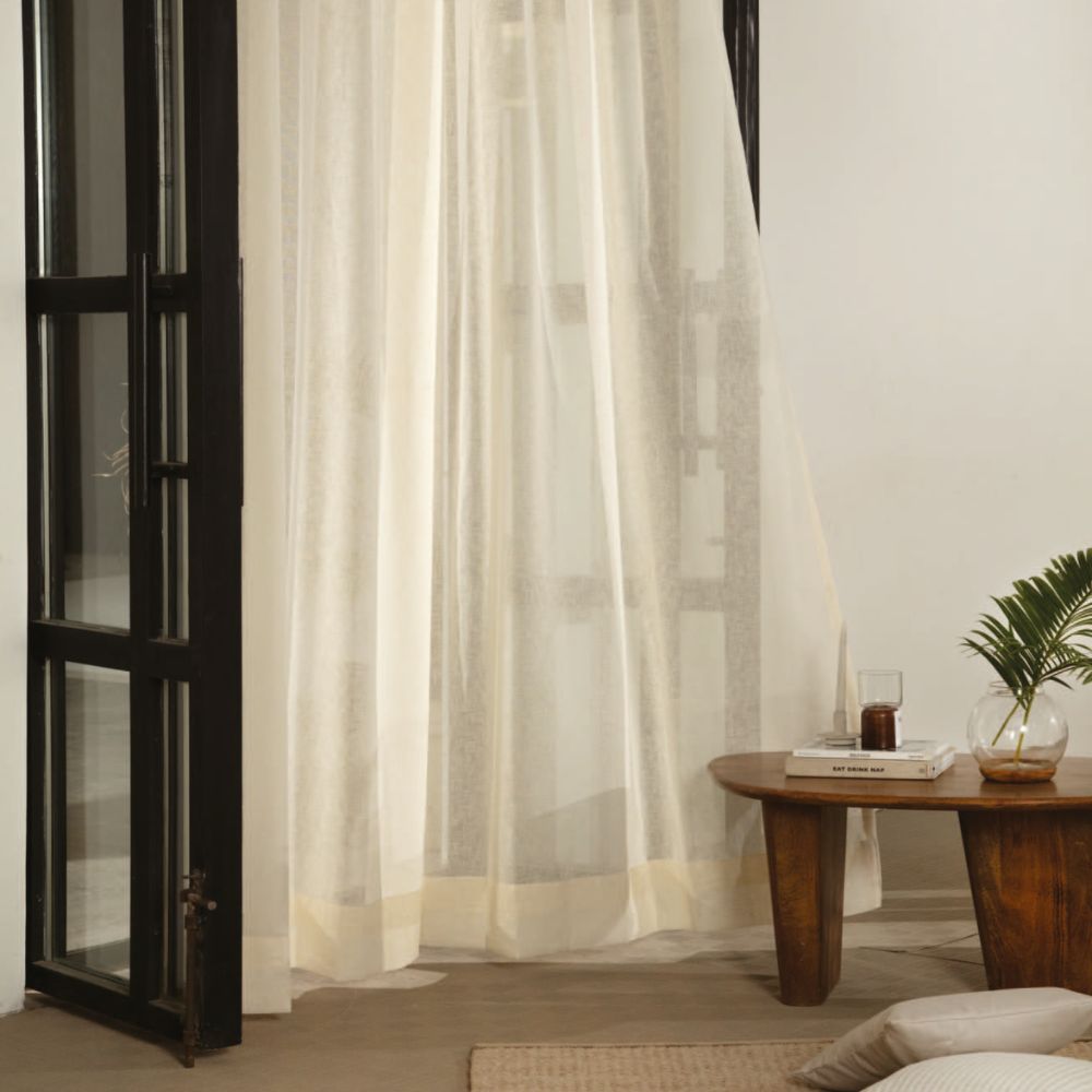 ALMA  POLYESTER SHEER CURTAIN  FABRIC 1102/103