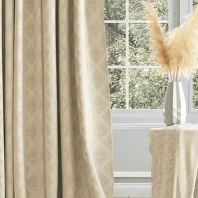 MAIN CURTAIN FABRICS COTTON BEIGE TEXTURE NEOMA