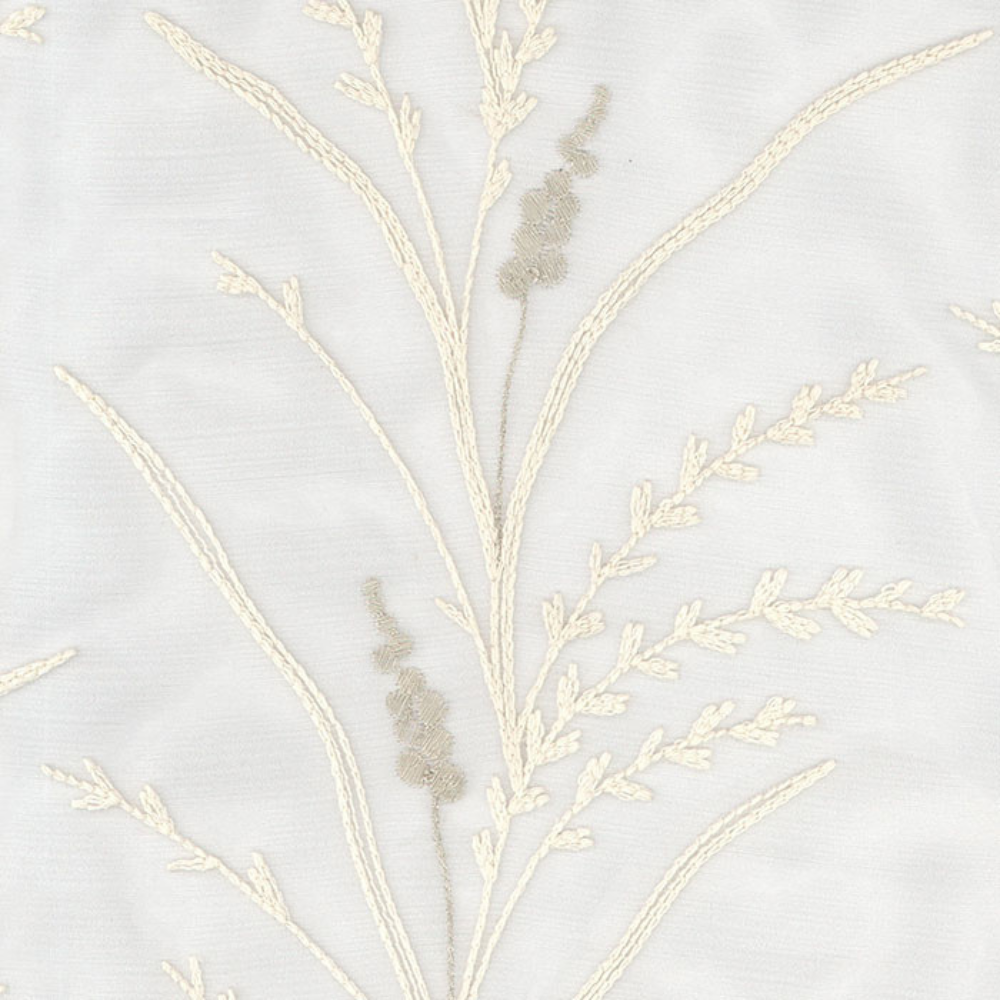 ELEGANT 32501 harvest grain Embroidery Sheer  Curtain Fabric